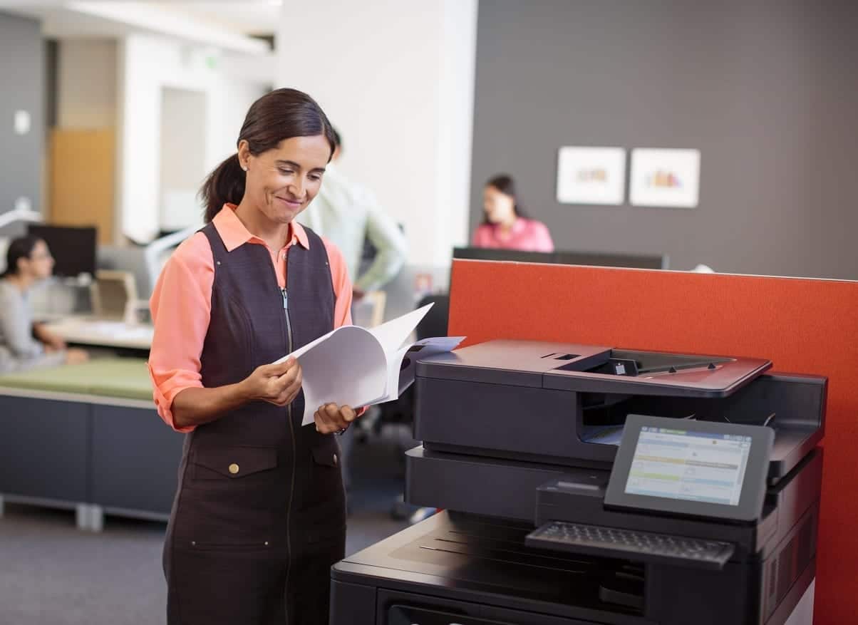 Wir bieten Drucker, Kopierer, Scanner, Multifunktions- und Faxgeräte fürs Leasing oder zur Miete an.