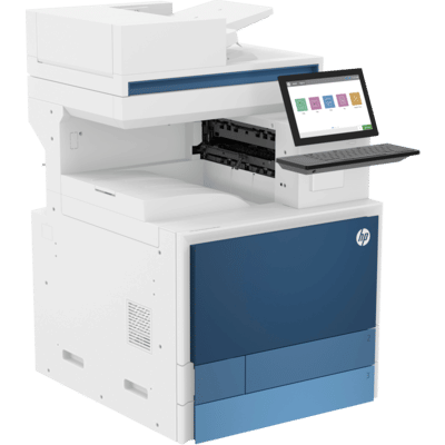 HP Color LaserJet Managed Flow MFP E87770z - Nach rechts zeigend