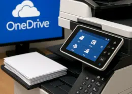 Onedrive wird in modernen Drucker, Kopieern oder Multifunktionsdruckern heutzutage verwendet.